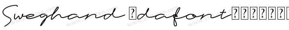Sweghand (dafont)字体转换